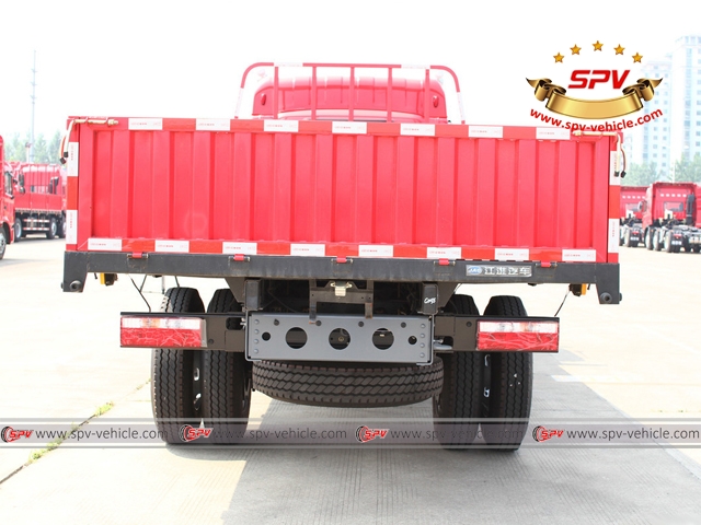 10 ton cargo truck JAC-back view